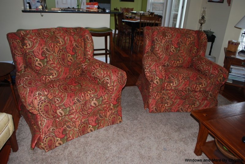 Upholstery work at Windows and More by Chrystal in St. Louis and St